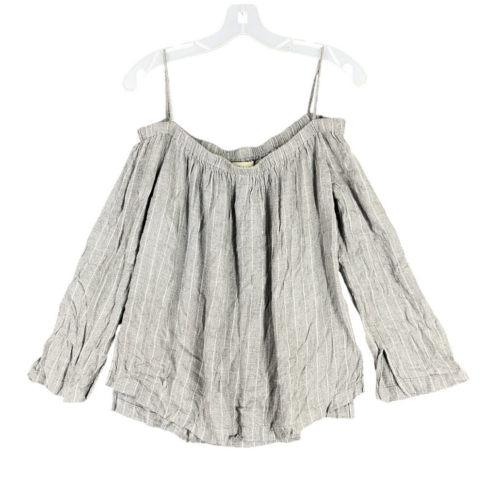 Cloth & Stone Blouse Women S Off Shoulder Flowy Boho Peasant Relaxed Fit